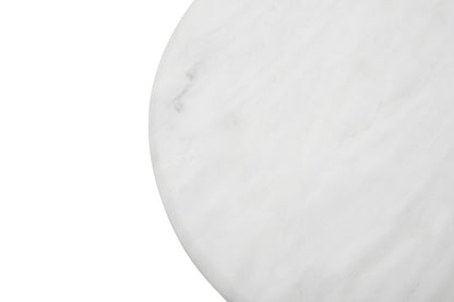 Kindia Round White Marble Chopping and Serving Board