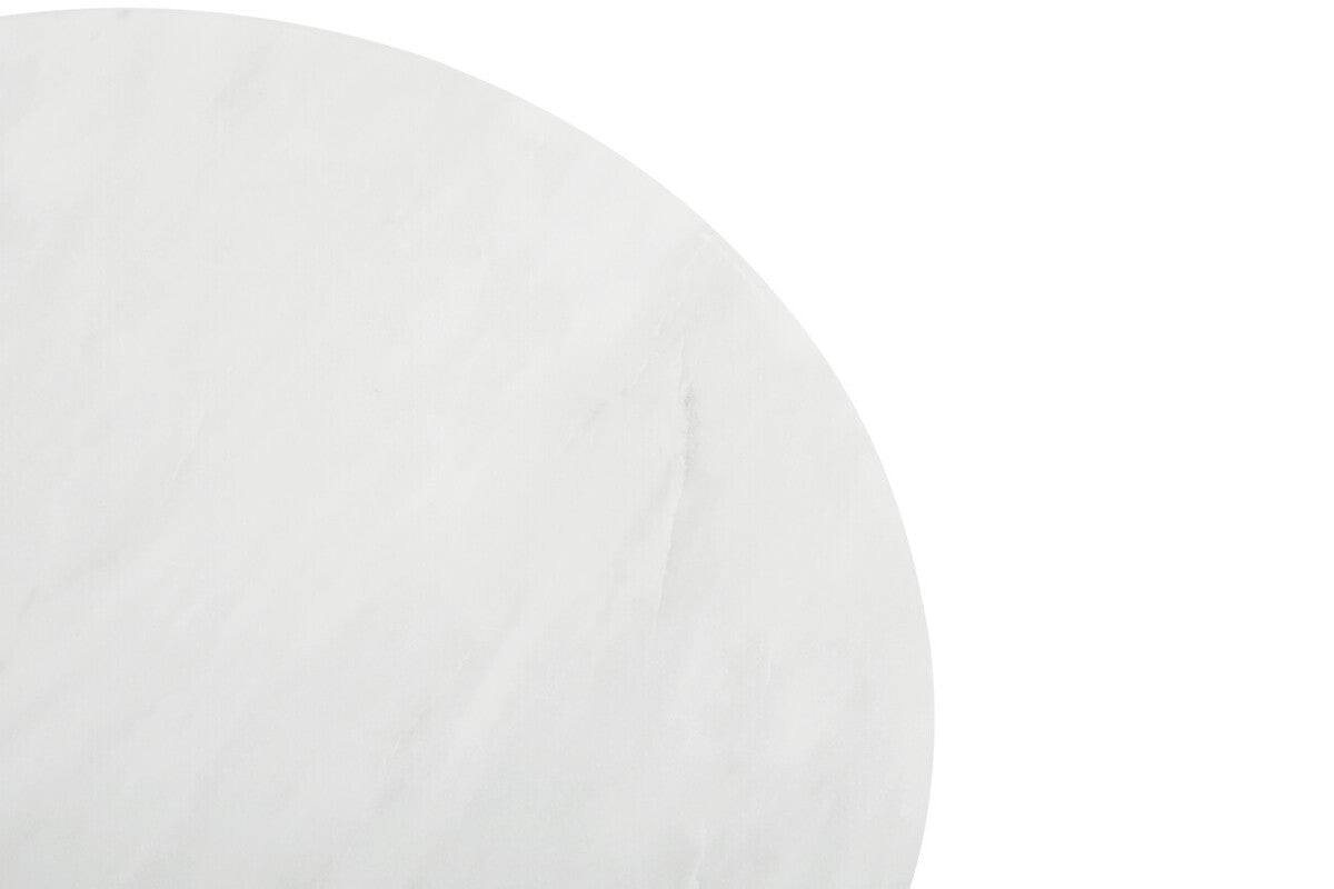 Kindia Round White Marble Chopping and Serving Board