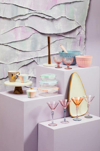 Monzaro Acacia Wood And Marble Kitchen Roll Holder