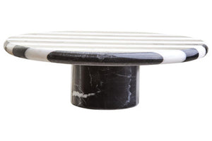 Soma Large Black and White Marble Cake Stand
