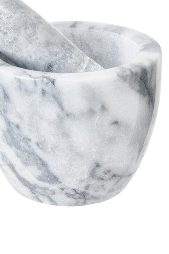 Salerno Grey Marble Tapered Mortar And Pestle