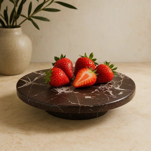 Salmo Red Marble Lazy Susan
