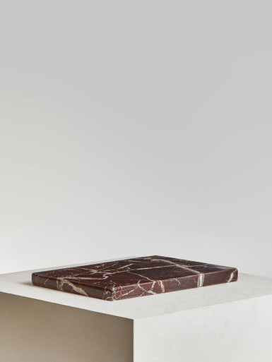 Salmo Rectangular Red Marble Chopping And Serving Board
