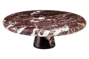 Salmo Red Marble Cake Stand