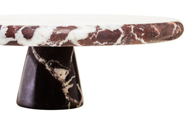Salmo Red Marble Cake Stand