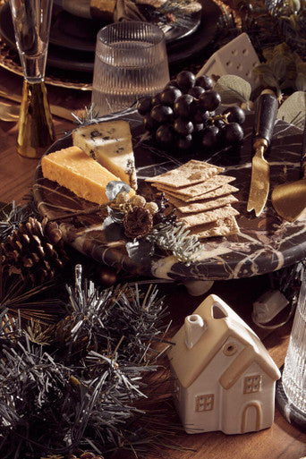 Marmore Black Marble Cake Stand