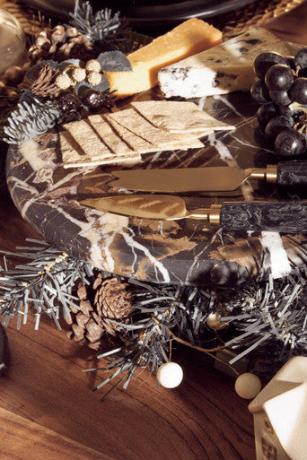 Marmore Black Marble Cake Stand