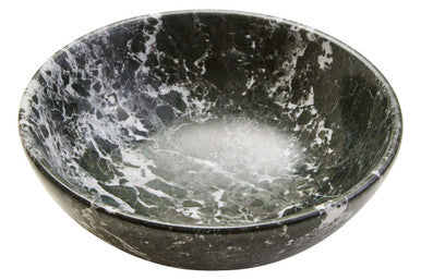 Marmore Black And White Veined Marble Bowl