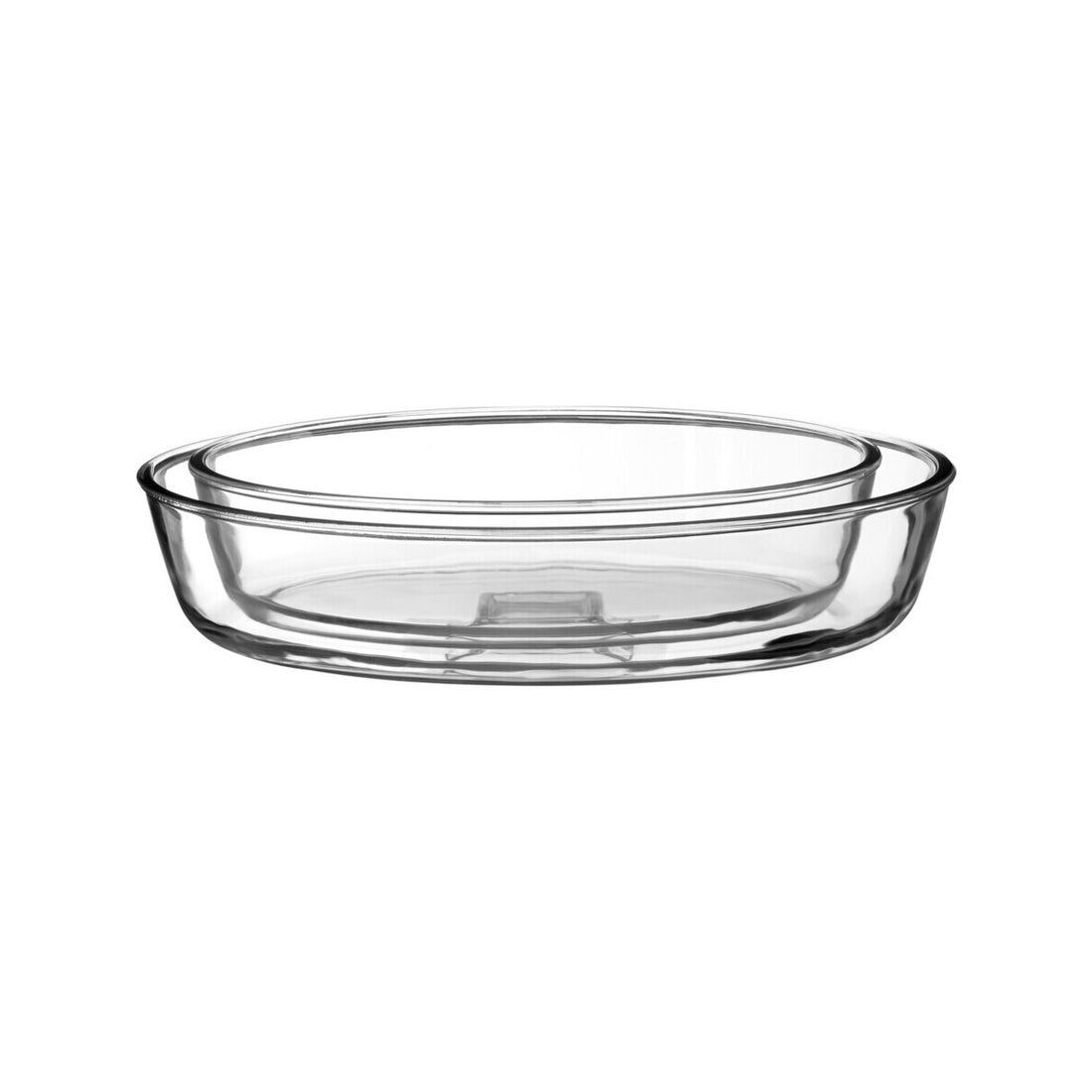Freska Set Of Two Oval Glass Oven Dishes