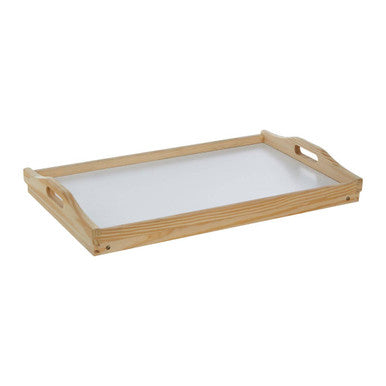 White Top Pinewood Bed Tray.