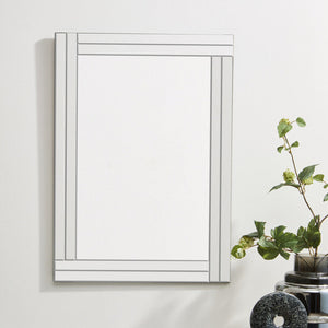 Bevelled Edge Wall Mirror with Double Line Frame | Milania