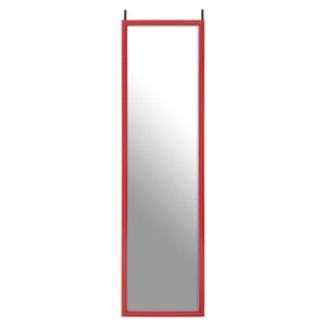 Mize Red Plastic Frame Over Door Mirror