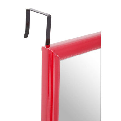 Mize Pink Plastic Frame Over Door Mirror