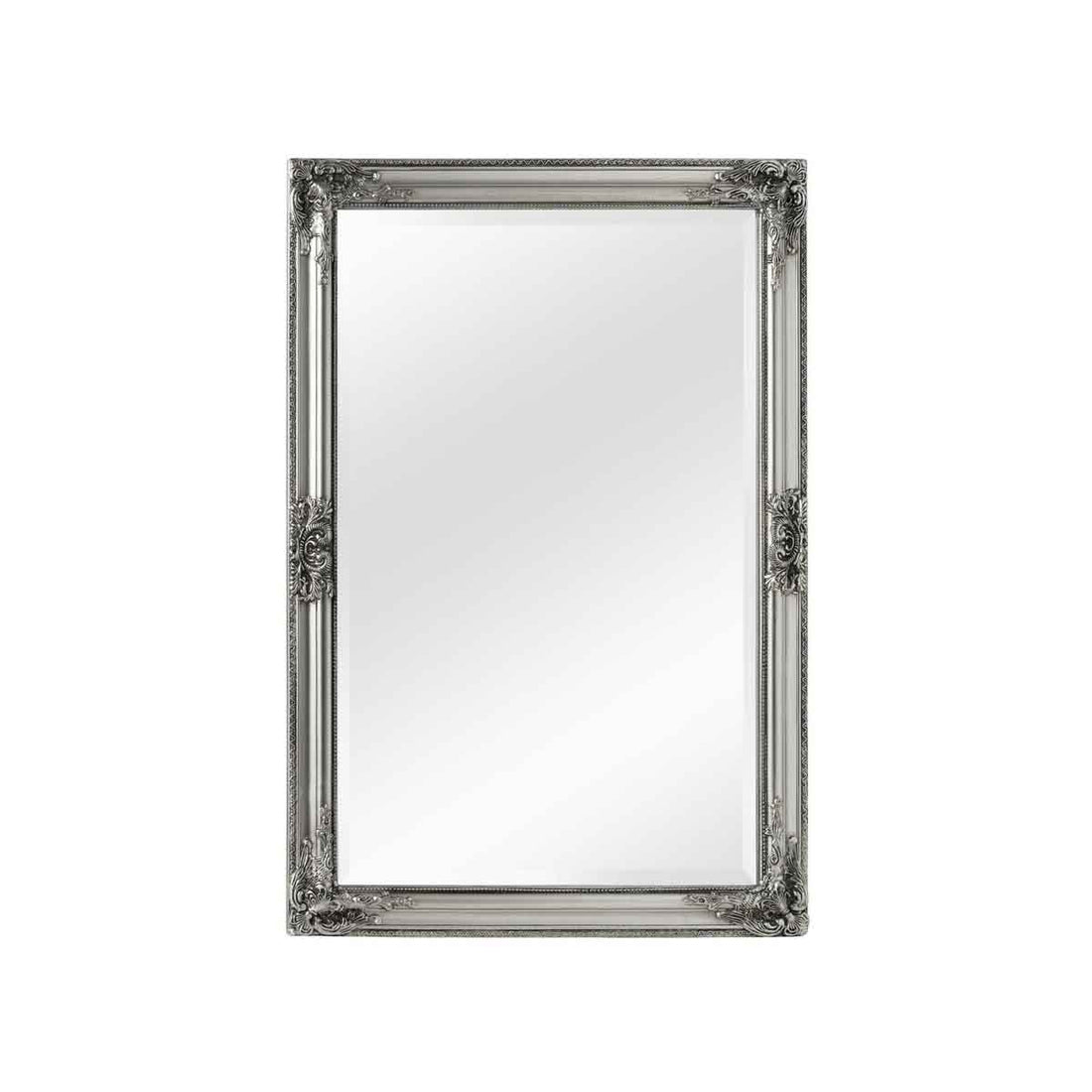Brussels Rustic Vintage Silver Finish Wall Mirror