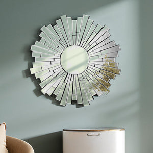 Sunburst Round Wall Mirror | Glitzy
