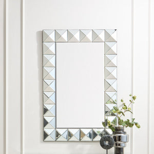 3D Effect Rectangular Wall Mirror | Lidia