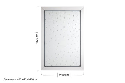 Rivulet Splash Effect Wall Mirror