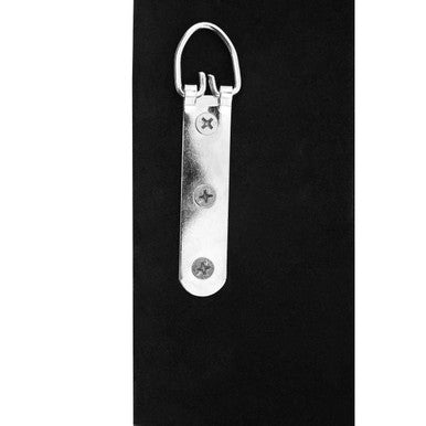 Milania Black And White Bevelled Border Wall Mirror