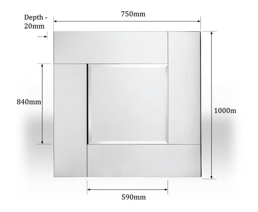 Avelene Square Wall Mirror