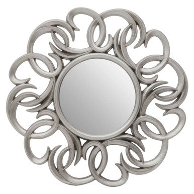 Adelere Entwined Silver Swirl Wall Mirror