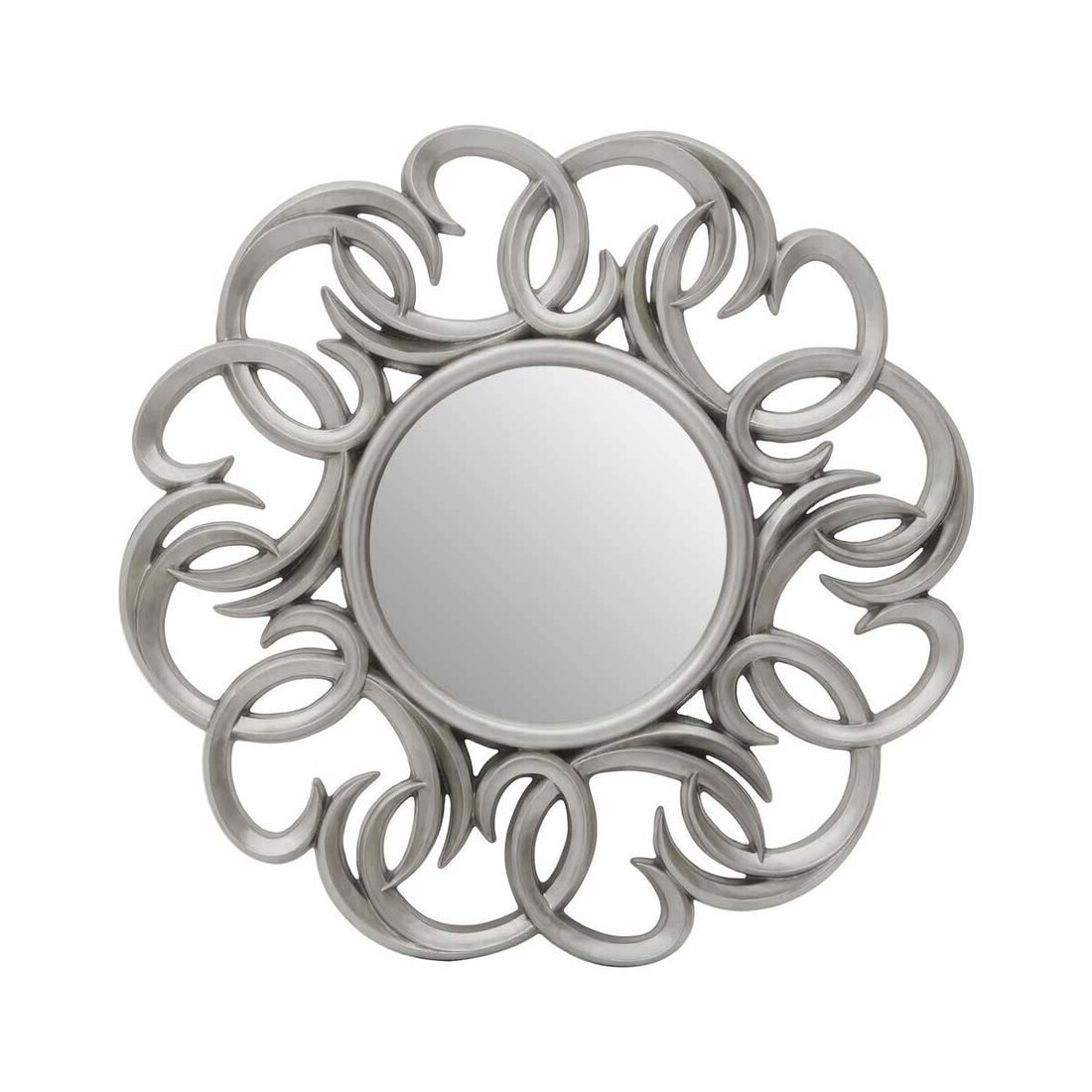 Adelere Entwined Silver Swirl Wall Mirror