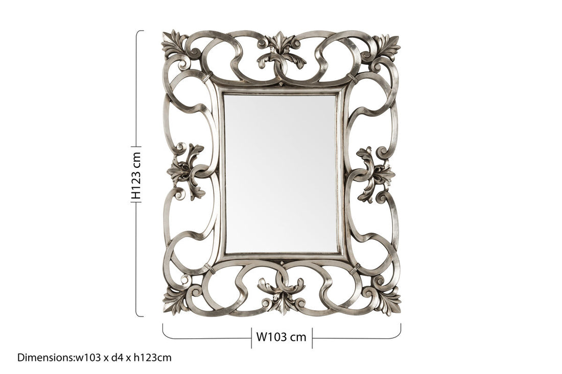 Adelere Entwined Swirl Design Wall Mirror