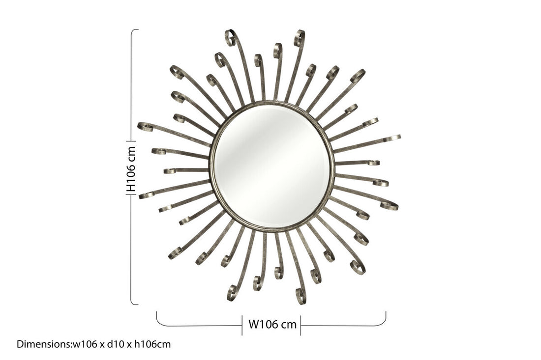 Cissell Spoke Style Wall Mirror