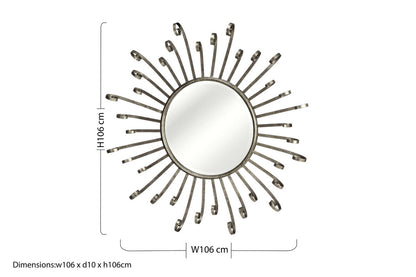 Cissell Spoke Style Wall Mirror