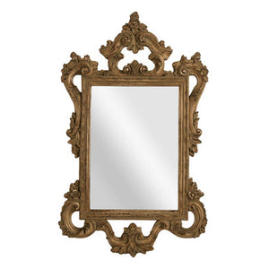 Baroque Style Antique Finish Wall Mirror | Brussels