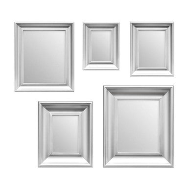 Judkins Silver Frame 5Pc Mirror Set