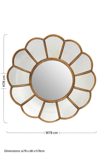 Verona Floral Wall Mirror