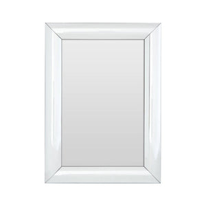 Petillo Thick Silver Frame Rectangular Wall Mirror