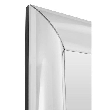 Petillo Thick Silver Frame Large Rectangular Wall Mirror