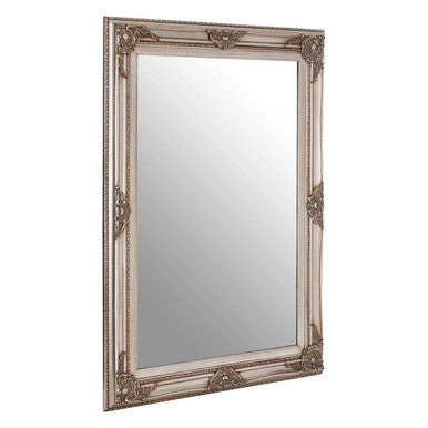 Brussels Baroque Rectangular Grey Wall Mirror