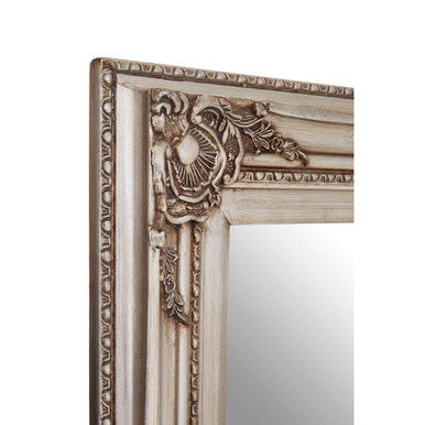Brussels Baroque Rectangular Grey Wall Mirror