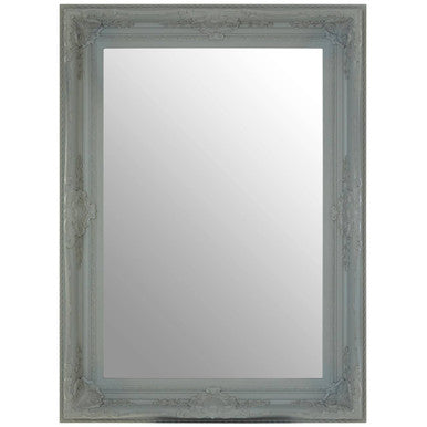 Brussels Baroque Rectangular Antique Grey Wall Mirror