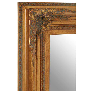 Brussels Baroque Rectangular Antique Gold Wall Mirror