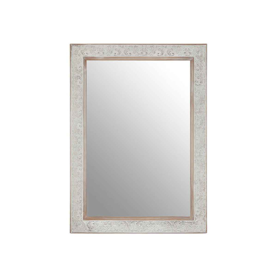 Yasmina Antique Silver Rectangular Wall Mirror