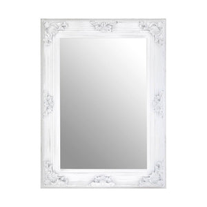 Baroque Antique White Wall Mirror | Brussels
