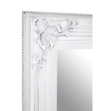Brussels Baroque Antique White Wall Mirror