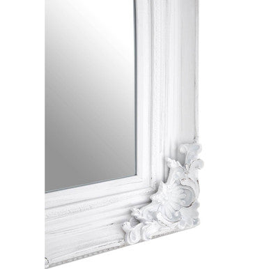 Brussels Baroque Antique White Wall Mirror