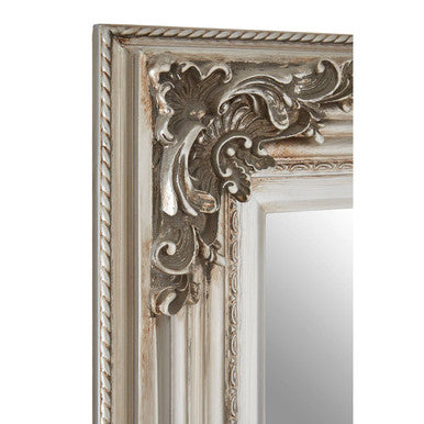 Brussels Baroque Rectangle Silver Wall Mirror