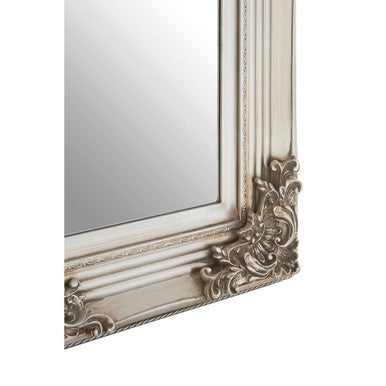 Brussels Baroque Rectangle Silver Wall Mirror