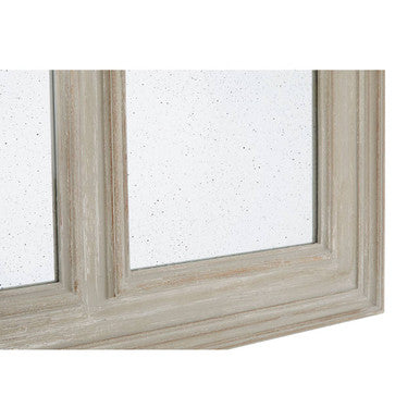 Gail 3 Section Ash Wood Frame Wall Mirror