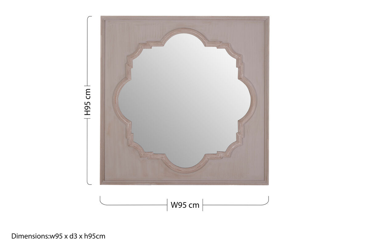 Gladys Fossil Grey Wall Mirror