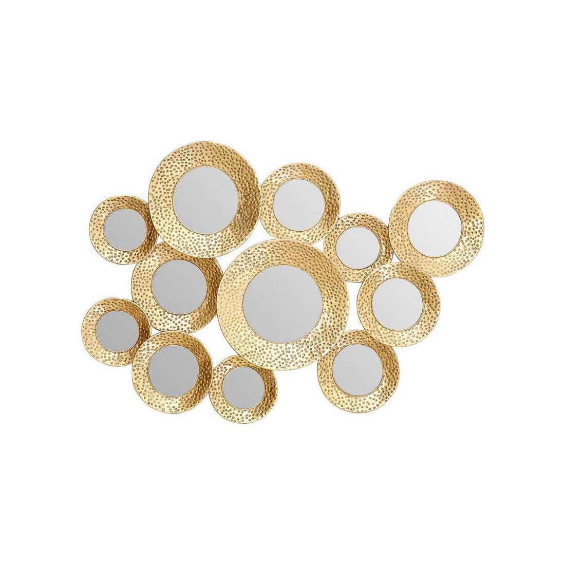 Marcia Hammered Gold Wall Mirror