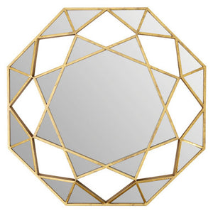 Gold Octagonal Wall Mirror | Marcia