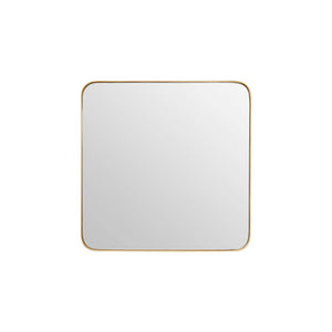 Small Gold Finish Square Wall Mirror | Tia