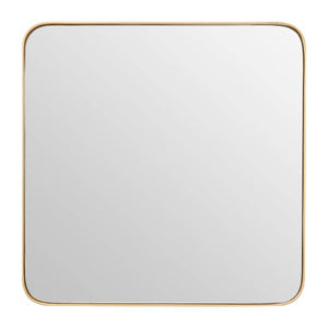 Tia Medium Gold Finish Square Wall Mirror