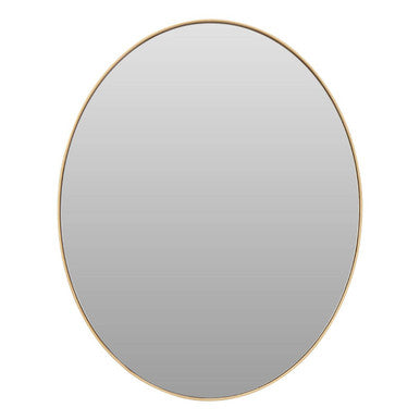 Helen Small Gold Finish Oval Wall Mirror